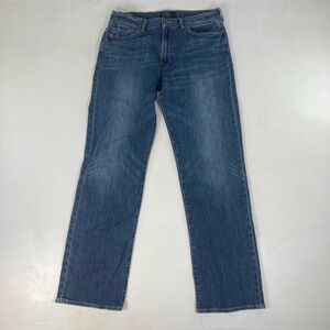 Lucky Brand Jeans 361 Vintage Candiani Straight Blue Distressed Men’s W32XL34